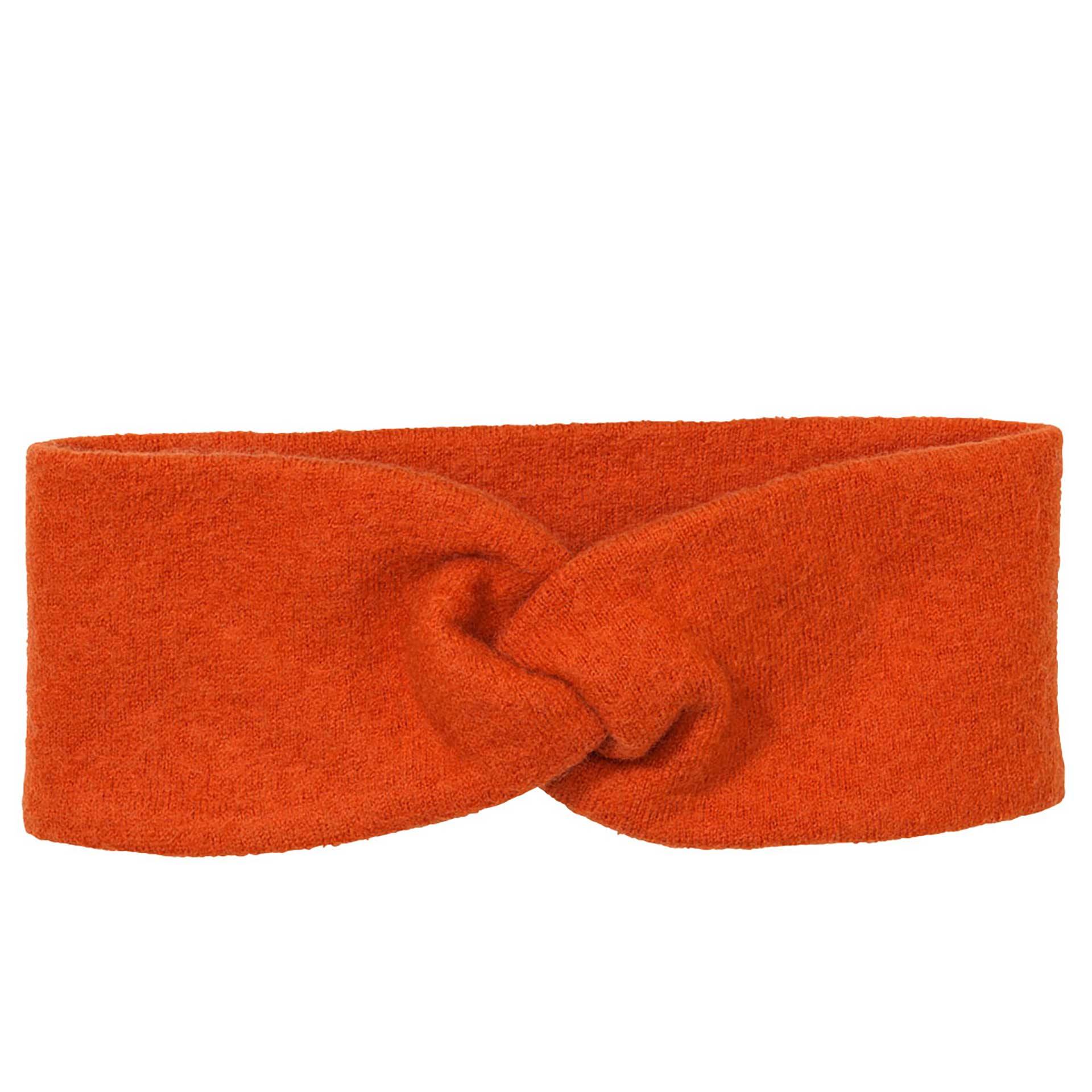 disana Stirnband in Orange, Wollwalk, 260g/m² doppellagig aus Bio-Merinowolle - Hält Stirn & Ohren schön warm, pfiffig & chic