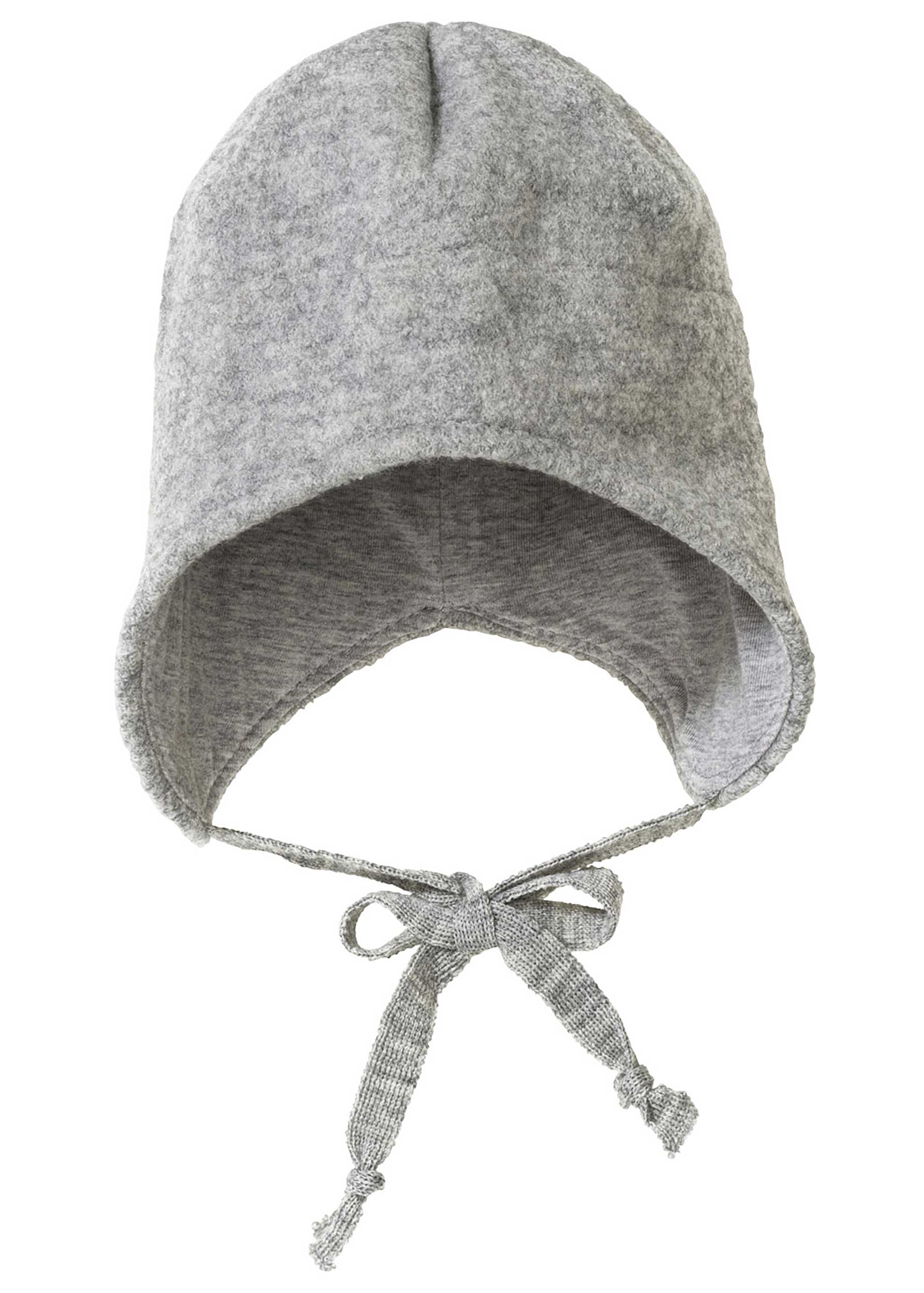 disana Walk-Mütze Wollwalk aus Bio-Merinowolle Futter aus Bio-Baumwolle mit gestrickten Bindenbändern damit nichts verrutscht