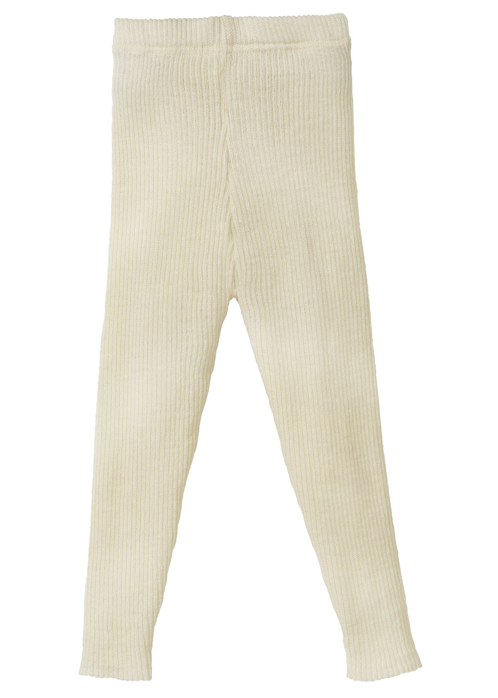 disana Leggings-Light Natur, Bio-Merinowolle dehnbar dank Rippstrick weicher Gummibund verhindert Rutschen ohne einzuengen