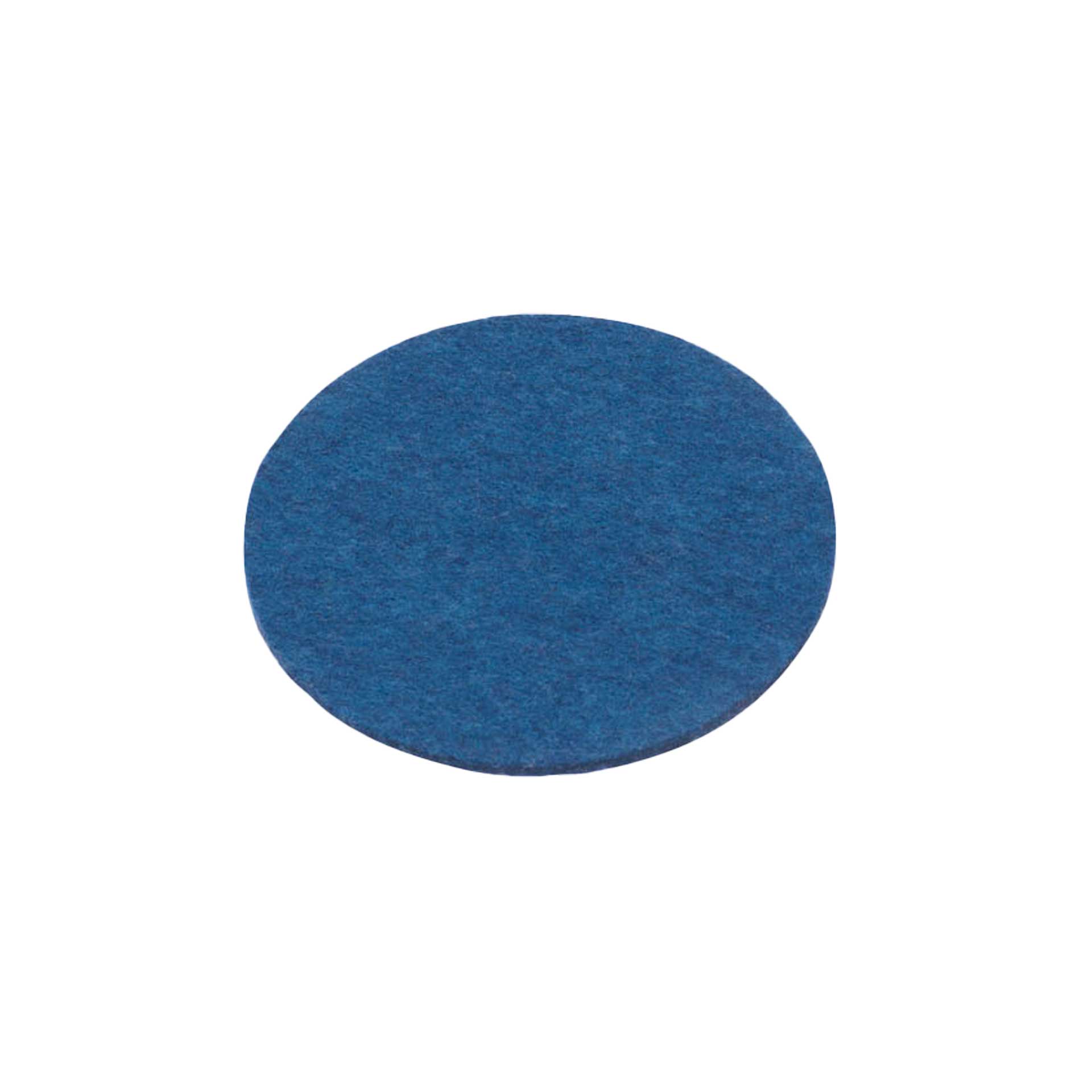disana runder Filz-Untersetzer Blau, Bio-Recycling-Filz aus Bio-Merinowolle, Durchmesser 12 cm