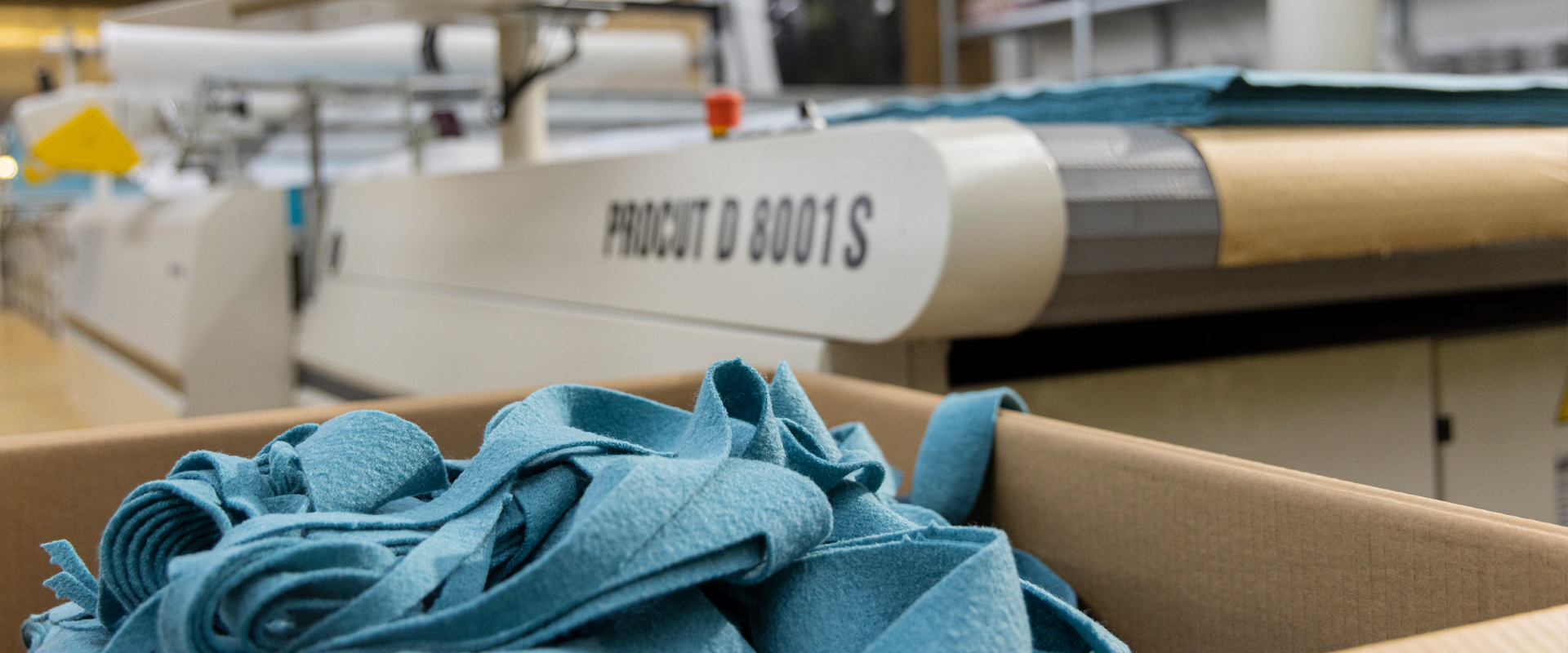 Fabric offcuts after cutting